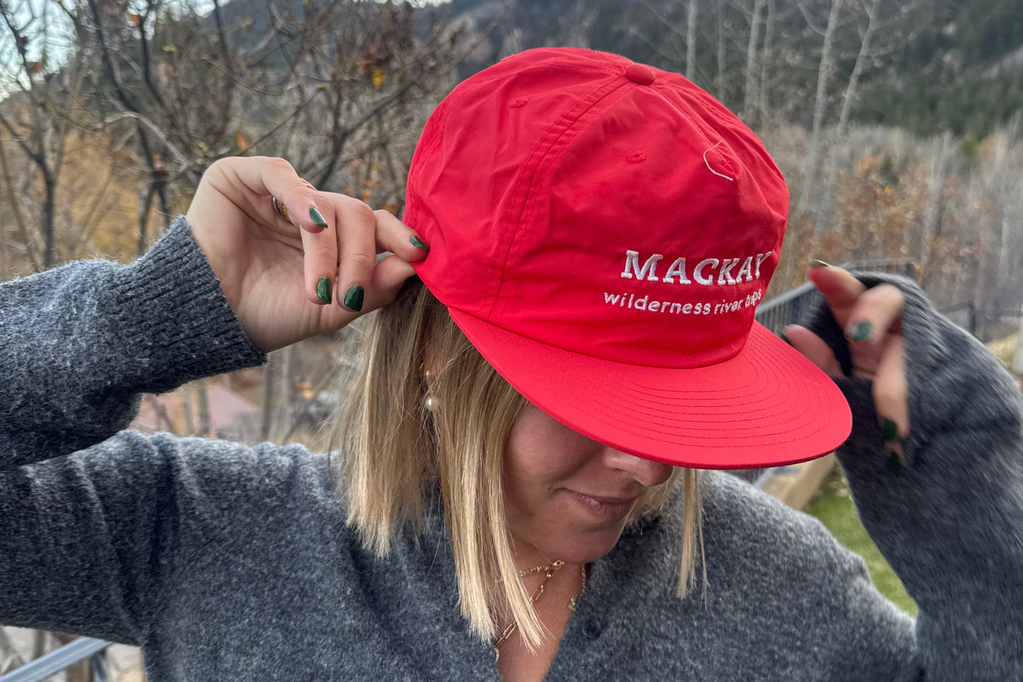 Bright Red Mackay Hat